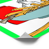 Fastfood-Witz der liberalen Kunstwissenschaft Poster (Ecke)