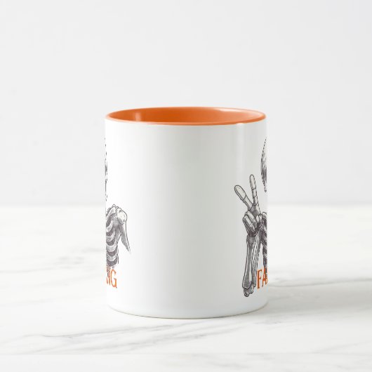 Fasting Skeleton Tasse - Dunkle Spaß Halloween Vib (Zentrum)