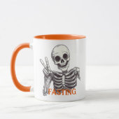 Fasting Skeleton Tasse - Dunkle Spaß Halloween Vib (Links)