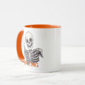 Fasting Skeleton Tasse - Dunkle Spaß Halloween Vib (Vorderseite Links)