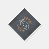 Fastmode Chalkboard Funny Erntedank Paper Serviette (Ecke)