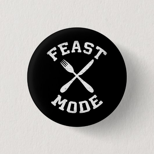 Fastmodus - Schütteln - essen, Hunger - Sonnenanbe Button (Vorderseite)