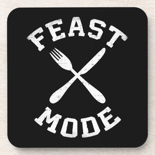 Fastmodus - Schütteln - essen, Hunger - Sonnenanbe Getränkeuntersetzer (Vorderseite)