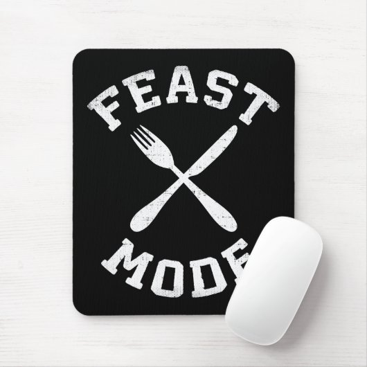 Fastmodus - Schütteln - essen, Hunger - Sonnenanbe Mousepad (Mit Mouse)