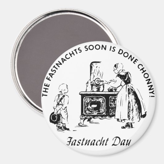 "Fastnachts." Magnet (Vorderseite/Rückseite)