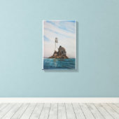 Fastnet Lighthouse, Cork, Irland Leinwanddruck (Insitu (Holzboden))