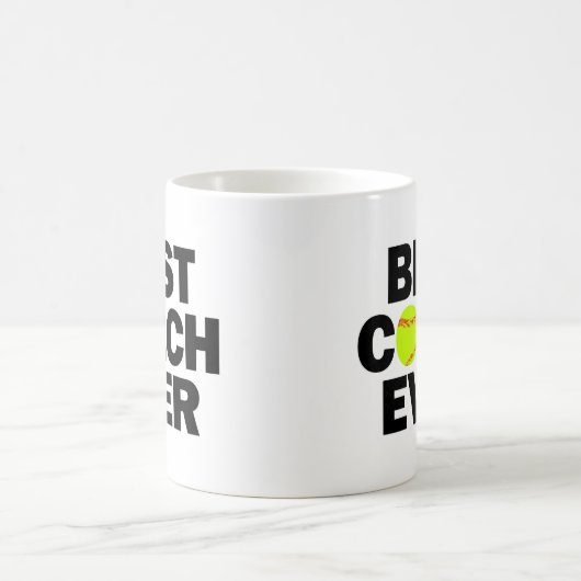 Fastpech Softball Bester Coach je Kaffeepause Tass Kaffeetasse (Mittel)