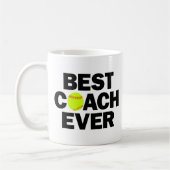 Fastpech Softball Bester Coach je Kaffeepause Tass Kaffeetasse (Links)