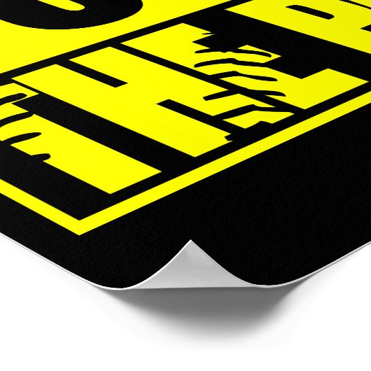 Fastpech Softball direkt über den Park Poster (Ecke)