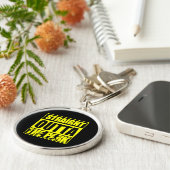 Fastpech Softball direkt über den Park Schlüsselanhänger (Seite)