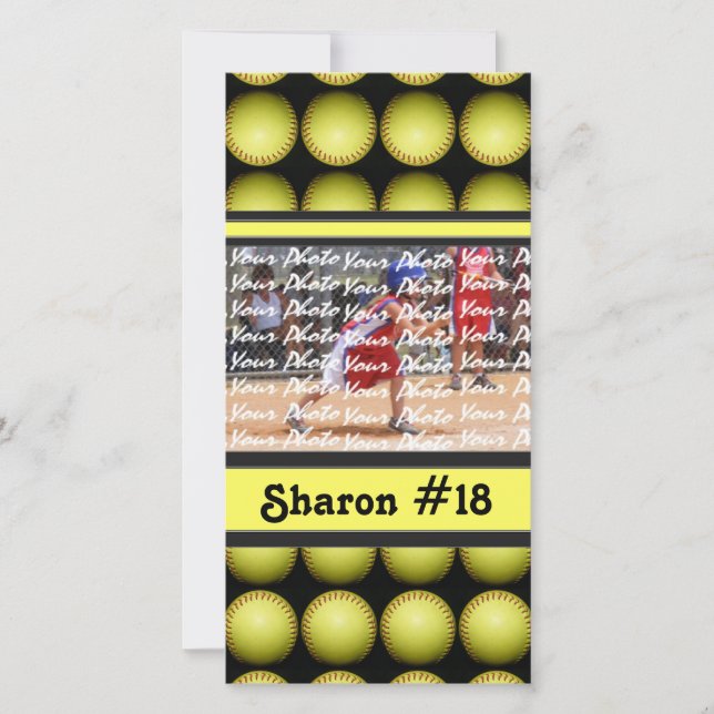 Fastpech Softball-Fotokarte (Vorderseite)