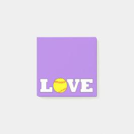 Fastpech Softball LIEBE Desktop Notepad Post-it Klebezettel