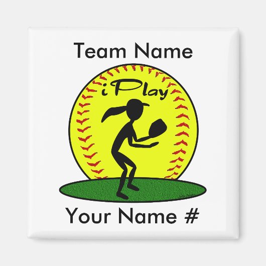 Fastpech Softball Magnet (Vorne)