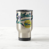 Fastpech Softball Mama Athletic Schwanz Reisebecher (Mittel)