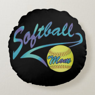 Fastpech Softball Mama Athletic Schwanz Rundes Kissen