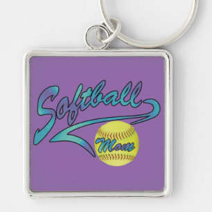Fastpech Softball Mama Athletic Schwanz Schlüsselanhänger