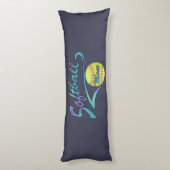 Fastpech Softball Mama Athletic Schwanz Seitenschläferkissen (Rückseite (Vertikal))