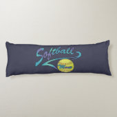 Fastpech Softball Mama Athletic Schwanz Seitenschläferkissen (Rückseite)