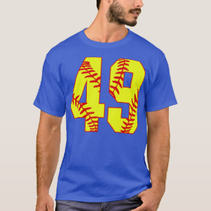 Fastpech Softball Nummer 49 49 Softball Jersey U T-Shirt