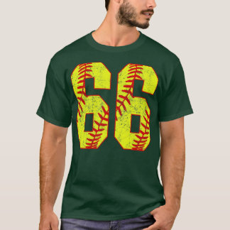 Fastpech Softball Nummer 66 66 Softball Shirt Jer