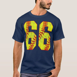 Fastpech Softball Nummer 66 66 Softball Shirt Jer