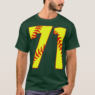 Fastpech Softball Nummer 71 71 Softball Shirt Jer