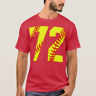 Fastpech Softball Nummer 72 72 Softball Jersey U T-Shirt