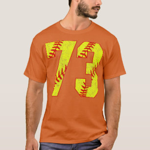 Fastpech Softball Nummer 73 73 Softball Jersey U T-Shirt
