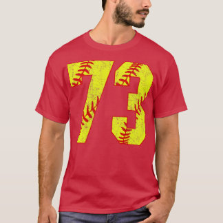 Fastpech Softball Nummer 73 73 Softball Jersey U T-Shirt