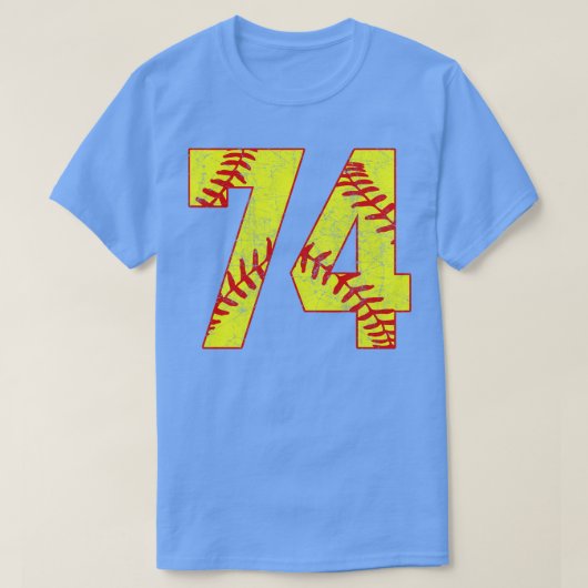 Fastpech Softball Nummer 74 74 Softball Shirt Jer (Design vorne)