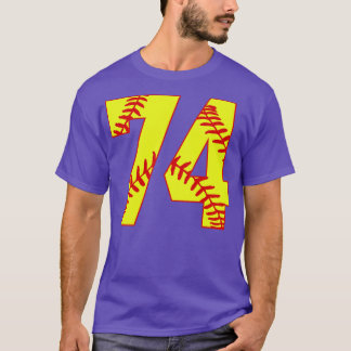 Fastpech Softball Nummer 74 74 Softball Shirt Jer