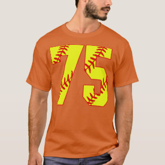Fastpech Softball Nummer 75 75 Softball Shirt Jer