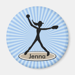 Fastpech Softball Pitcher Magnet