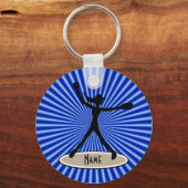 Fastpech Softball Pitcher Schlüsselanhänger (Vorderseite)