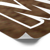 Fastpech Softball Player Individuelle Name/Textpos Poster (Ecke)