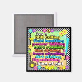 Fastpech Softball Players Magnet (Vorderseite/Rückseite)