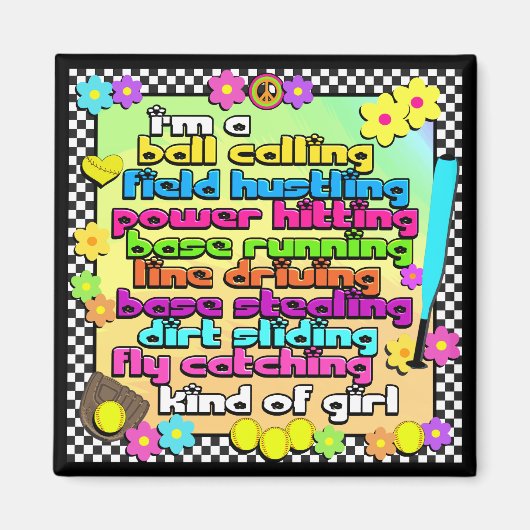 Fastpech Softball Players Magnet (Vorne)