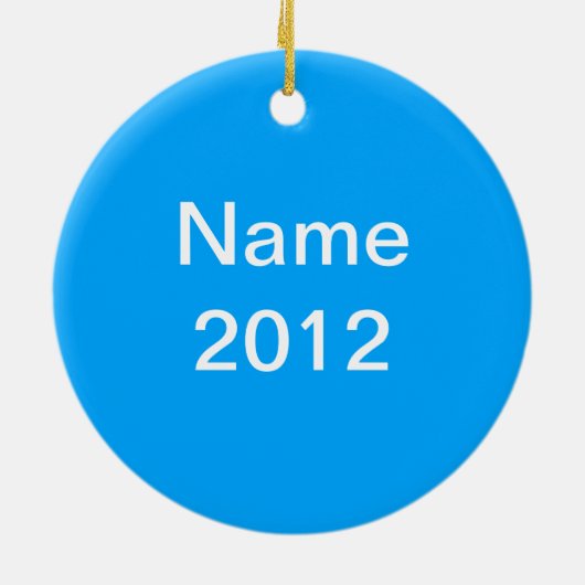 Fastpechverzierung mit dem Namen Blau Keramikornament (Hinten)