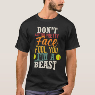 Fastpitch-Mädchen-Fänger-Baseballspiel Frauen Kind T-Shirt