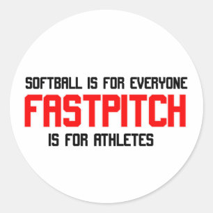 FastPitch Runder Aufkleber