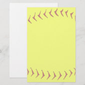 Fastpitch Softball-Briefpapier Briefpapier (Vorne/Hinten)