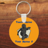 Fastpitch Softball Catcher Schlüsselanhänger (Vorderseite)