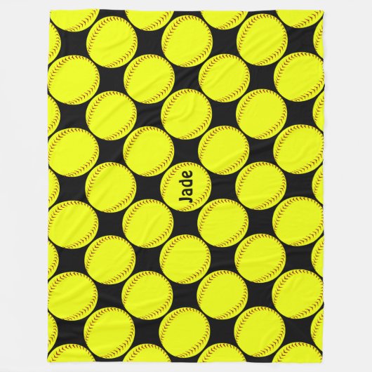 Fastpitch Softball-Decke Fleecedecke (Vorderseite)