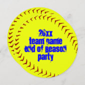 Fastpitch Softball-Einladungen Einladung (Vorne/Hinten)