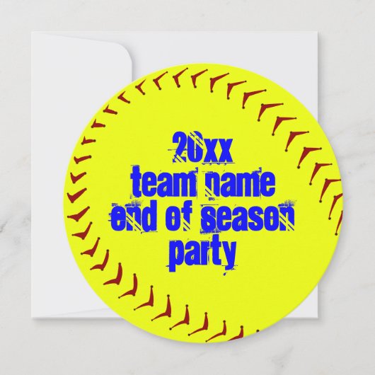 Fastpitch Softball-Einladungen Einladung (Vorderseite)