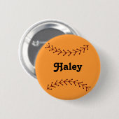 Fastpitch Softball-Flair-Knopf Button (Vorne & Hinten)