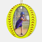 Fastpitch Softball-Foto-Verzierung Keramikornament (Links)