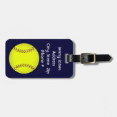 Fastpitch Softball-Gepäckanhänger Gepäckanhänger (Vorderseite horizontal)