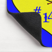 Fastpitch Softball-Herz-Mausunterlage Mousepad (Ecke)