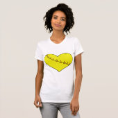 Fastpitch Softball-Herz-T - Shirt (Vorne ganz)